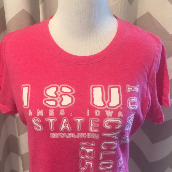 ISU Iowa State tee shirt (t-shirt) Pink - Picture 2 of 4